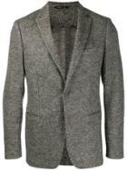 Tonello Woolen Herringbone Blazer - Neutrals