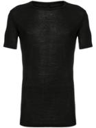 Thom Krom Sheer Short Sleeved T-shirt - Black