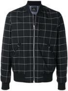 Ps By Paul Smith Check Print Bomber Jacket - Black