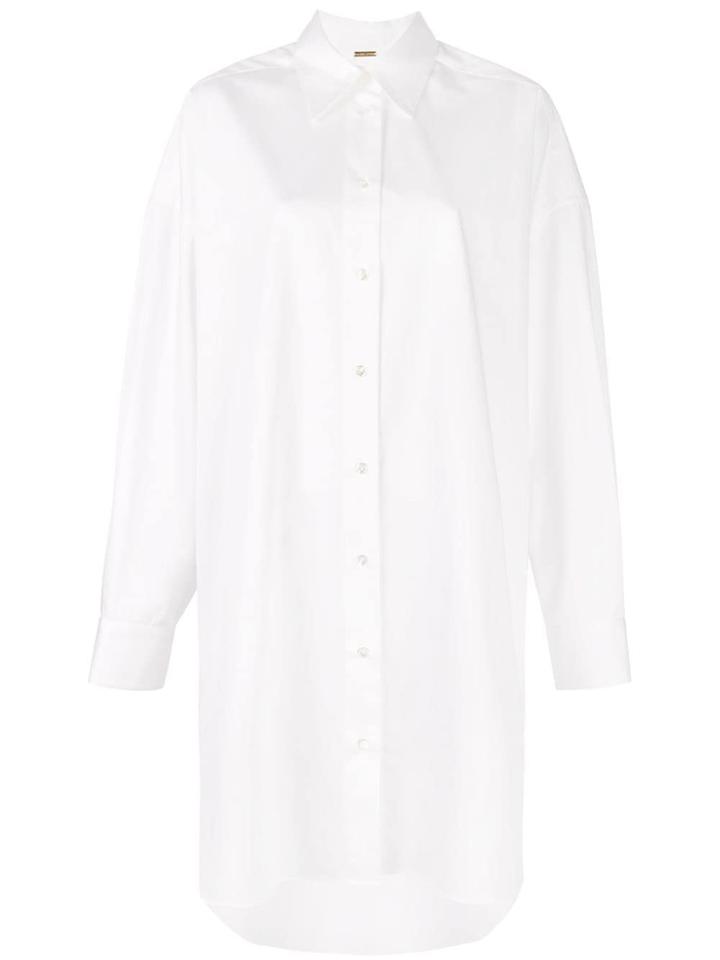 Adam Lippes Midi Shirt Dress - White