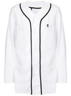 11 By Boris Bidjan Saberi V-neck Logo Shirt - White