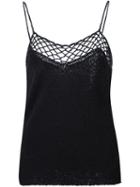 Raquel Allegra Crochet Knitted Top, Women's, Size: 0, Black, Cotton