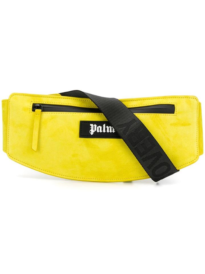 Palm Angels Logo Patch Belt Bag - Yellow