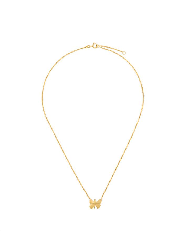 Wouters & Hendrix My Favourite Butterfly Pendant Necklace - Metallic