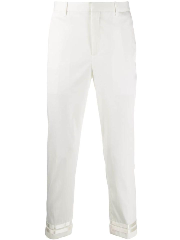 Neil Barrett Straight Leg Chinos - White