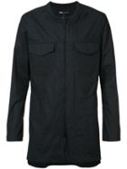 Y-3 Zipped Long Shirt, Men's, Size: Large, Black, Cotton