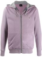 Ps Paul Smith Appliqué Detail Hoodie - Purple