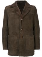 Eleventy Classic Fitted Coat - Brown