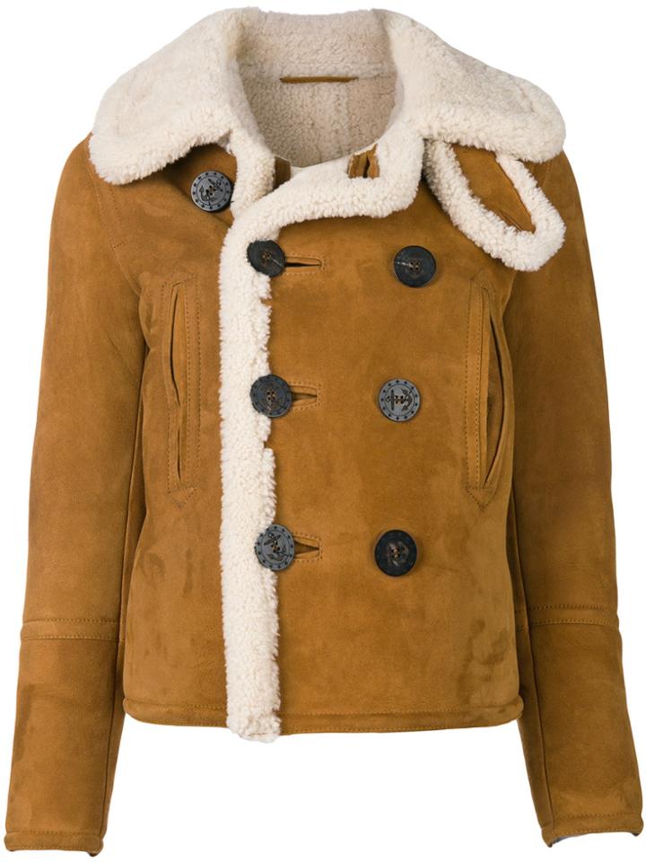 Dsquared2 Sheepskin Shearling Jacket - Brown