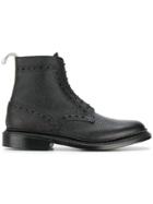 Neighborhood Lace-up Ankle Boots - Black