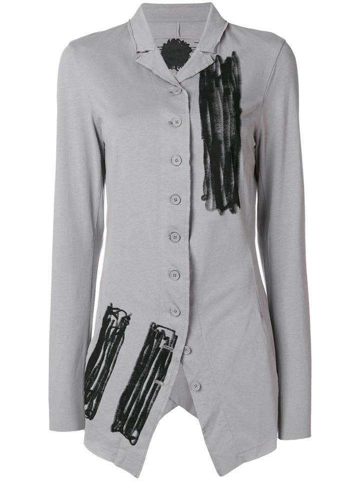 Rundholz Black Label Scribble Print Jacket - Grey