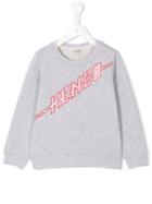 Kenzo Kids - Logo Sweatshirt - Kids - Cotton - 10 Yrs, Girl's, Grey