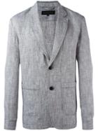 Ann Demeulemeester Grise Summer Ramson Blazer, Men's, Size: Large, Grey, Cotton/linen/flax