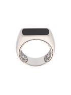 John Hardy Silver And Onyx Classic Chain Ring