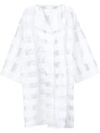 Xiao Li Sheer Checked Oversized Coat