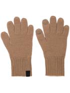 Rag & Bone Cashmere Logo Patch Gloves - Brown