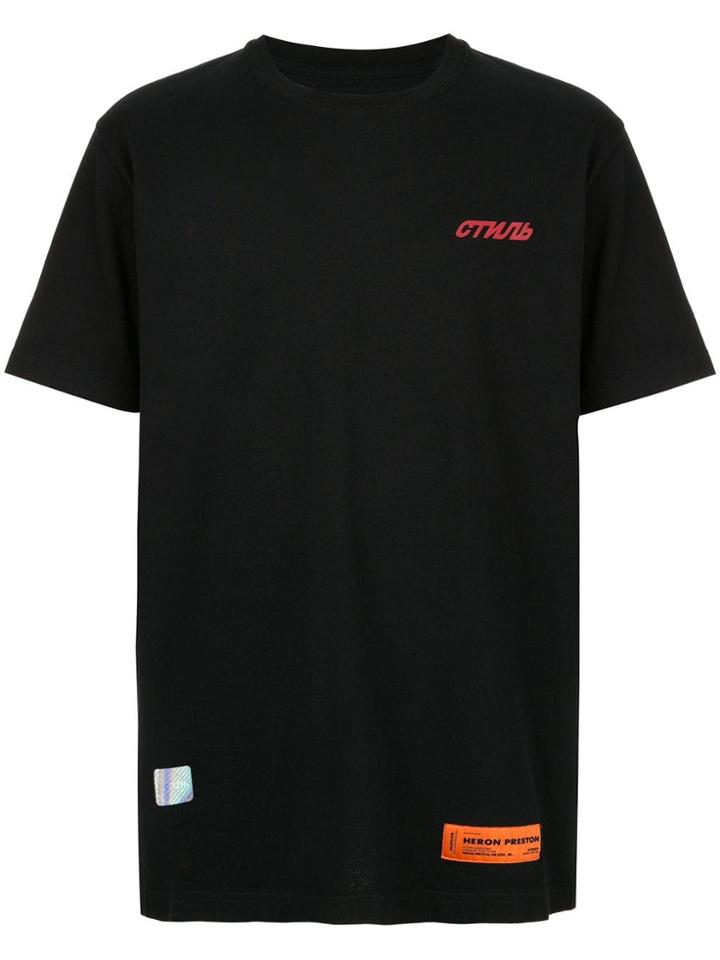 Heron Preston Printed T-shirt - Black