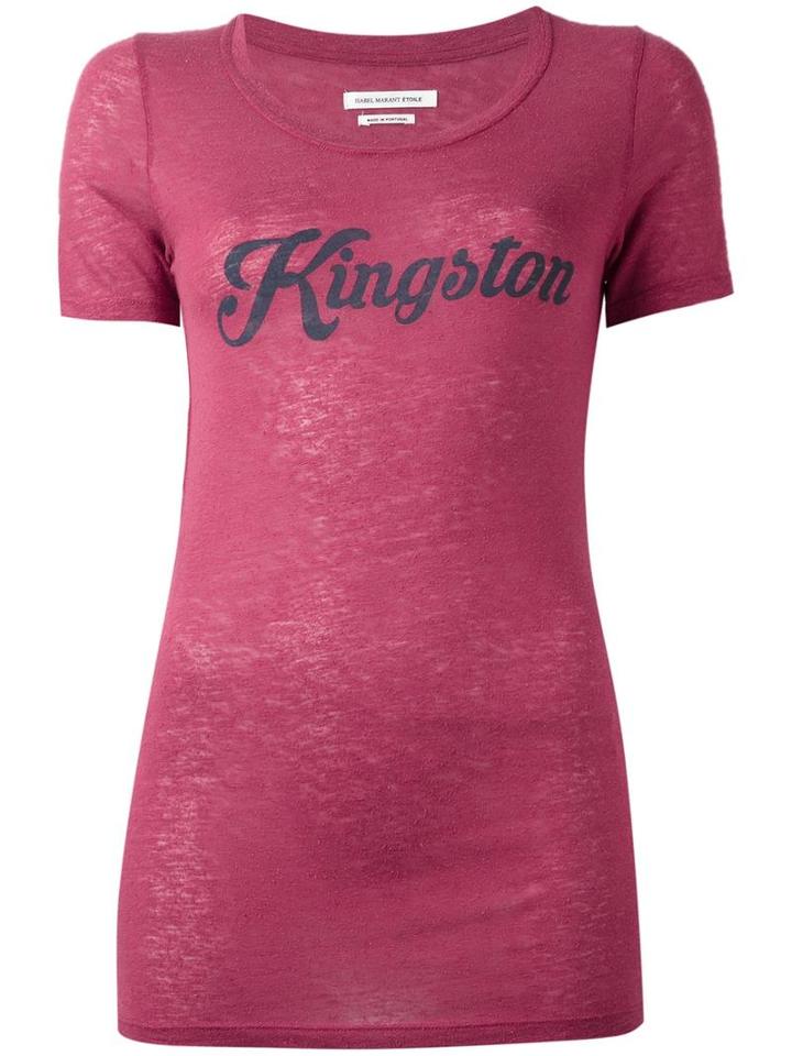 Isabel Marant Étoile 'kington' T-shirt, Women's, Size: Small, Pink/purple, Silk