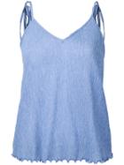 G.v.g.v. - Yoryu Chiffon Cami Top - Women - Polyester/polyurethane/tencel - 34, Blue, Polyester/polyurethane/tencel