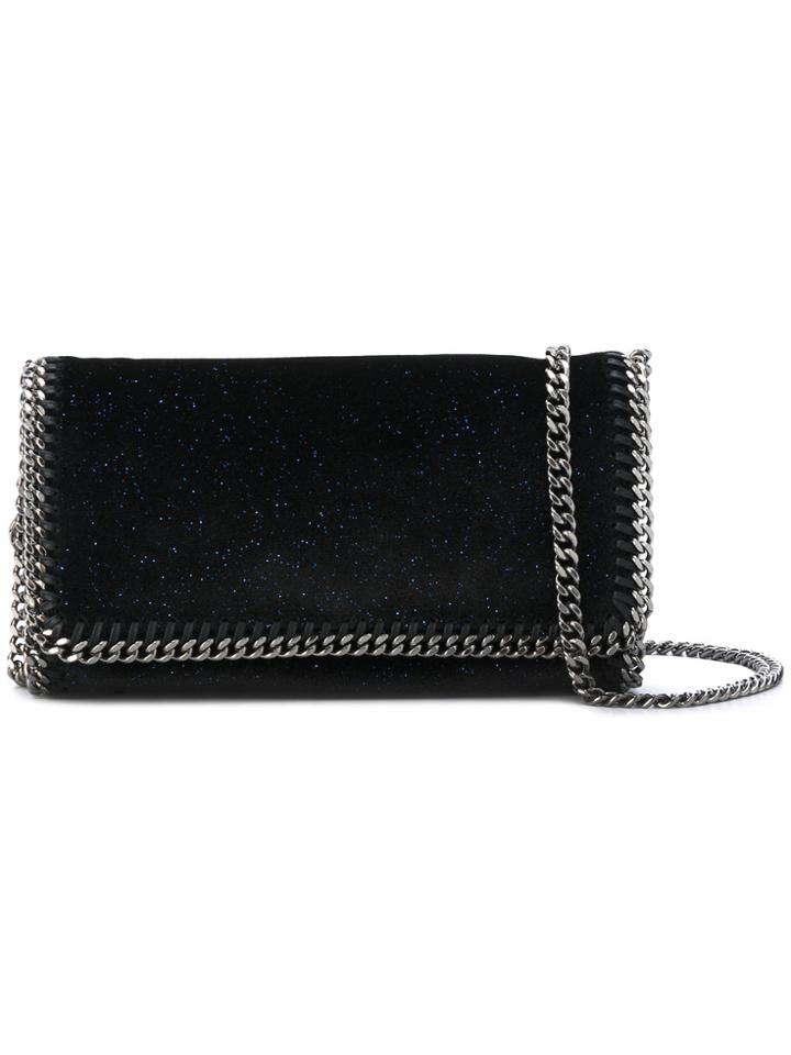 Stella Mccartney Falabella Sparkle Shoulder Bag - Black