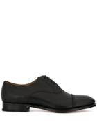 Giorgio Armani Decorative Perforation Shoes - Black
