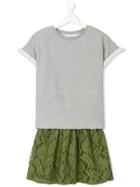 Bellerose Kids Lace T-shirt Dress - Grey