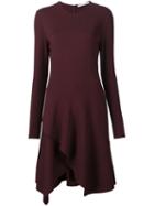 Givenchy Flared Cocktail Dress, Women's, Size: 40, Pink/purple, Silk/spandex/elastane/acetate/viscose