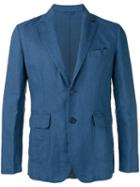 Aspesi Casual Blazer, Men's, Size: Xl, Blue, Cotton/linen/flax