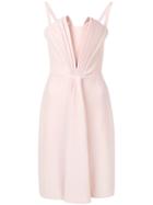 Emporio Armani Pleated Sculptural Dress - Pink