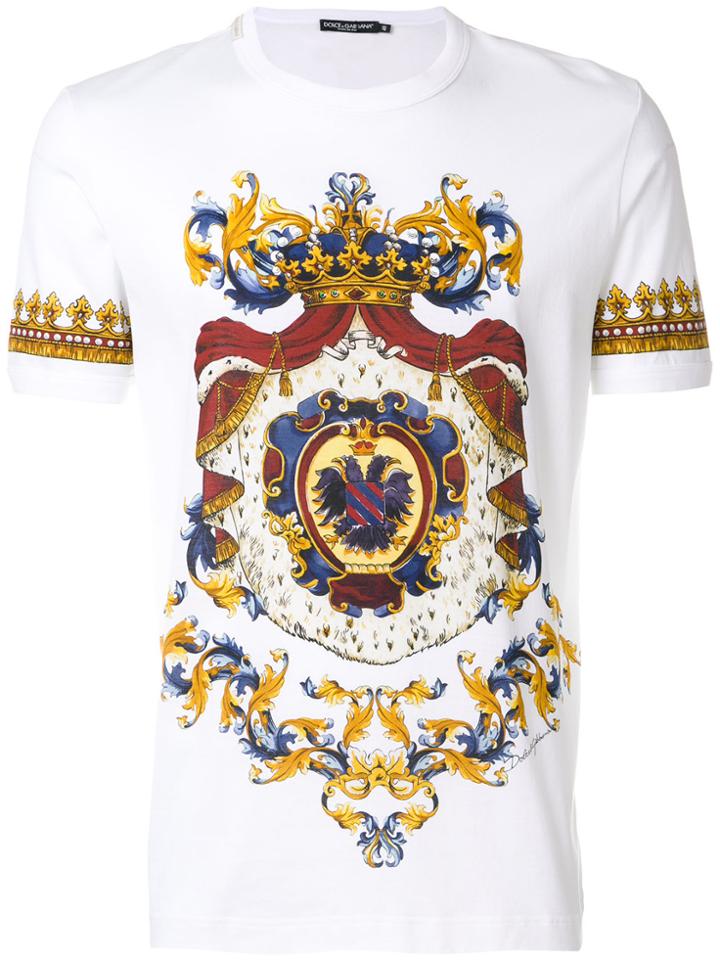 Dolce & Gabbana Regal Print T-shirt - White