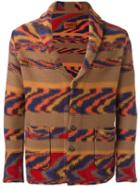 Missoni Zig-zag Pattern Cardigan, Men's, Size: Small, Brown, Cashmere/wool