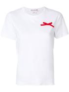 Comme Des Garçons Girl Red Bow T-shirt - White