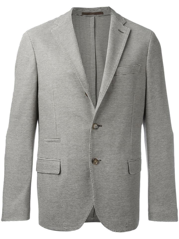 Eleventy Textured Blazer, Men's, Size: 50, Brown, Cotton/acetate/polybutylene Terephthalate (pbt)