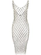 Paco Rabanne Embellished Chain Dress - Silver