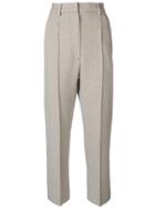 Mm6 Maison Margiela Micro Check Culottes - Nude & Neutrals