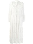 Zimmermann Moncur Lace Yoke Dress - White