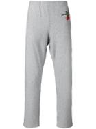 Alexander Mcqueen - Swallow Print Tapered Trousers - Men - Organic Cotton - Xl, Grey, Organic Cotton