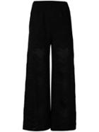 M Missoni Chevron Knitted Palazzo Trousers - Black