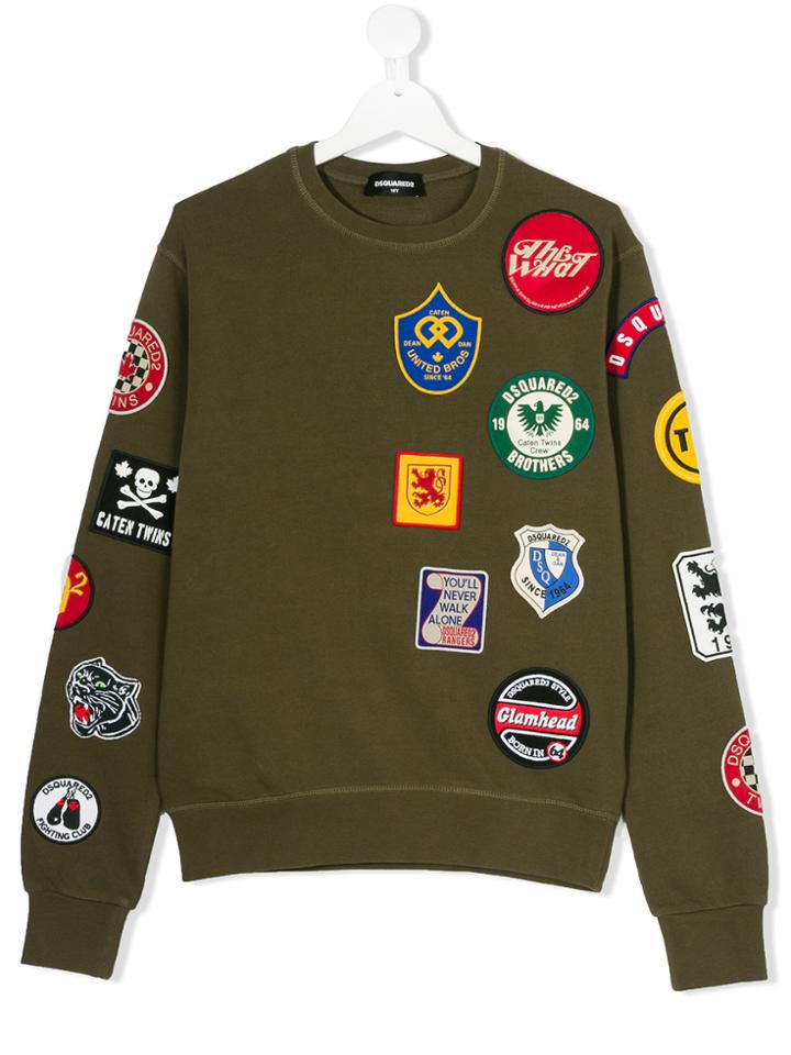 Dsquared2 Kids Patch Sweatshirt - Green