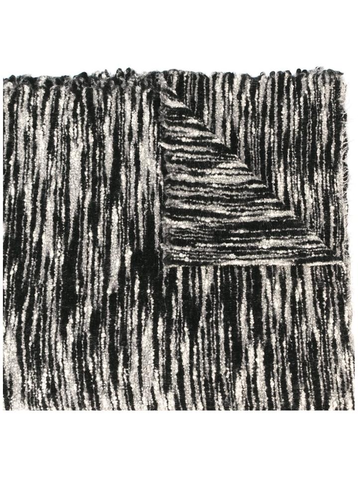 Faliero Sarti Woven Zebra Scarf - Black
