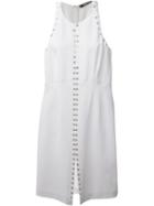 Roberto Cavalli Eyelet Detail Dress, Women's, Size: 44, White, Viscose/silk