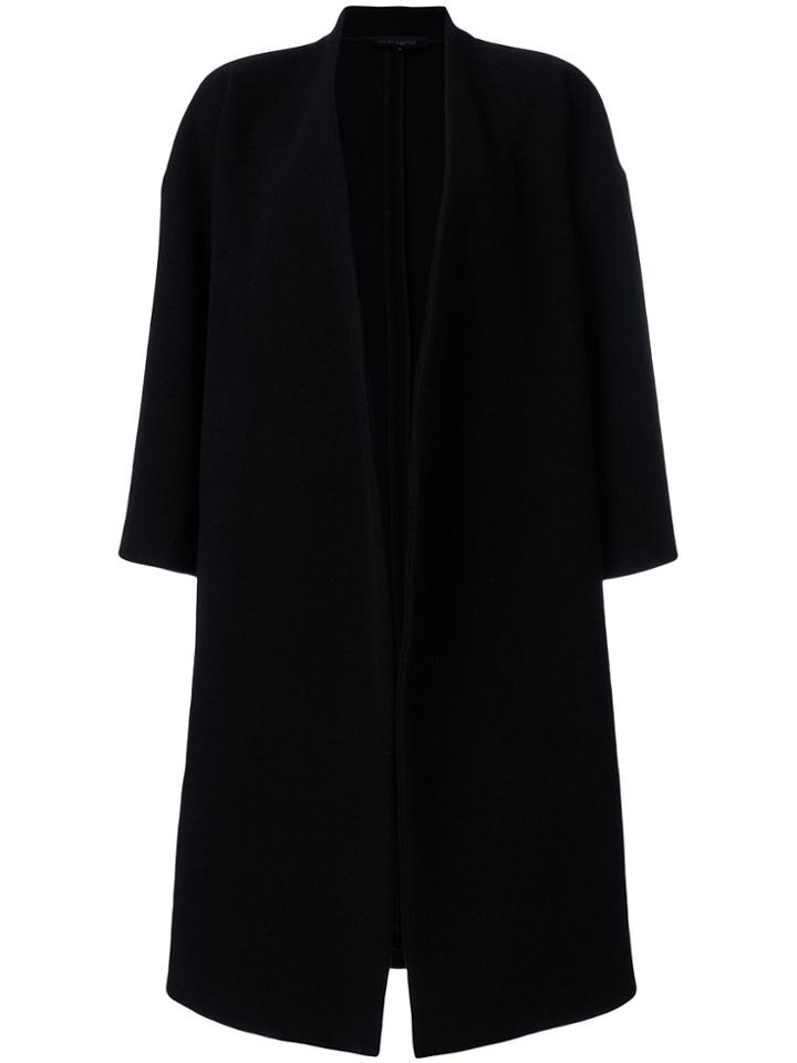 Ter Et Bantine Draped Fitted Coat - Black