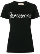 Maison Kitsuné Parisien Print T-shirt - Black