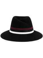 Maison Michel Black Bordeaux Virginie Fedora Hat