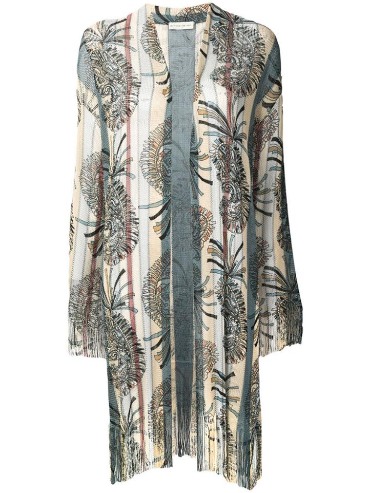 Etro Fringed Kimono - Blue