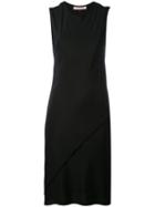 A.f.vandevorst - Wrap Seam Dress - Women - Silk/lyocell - 36, Black, Silk/lyocell