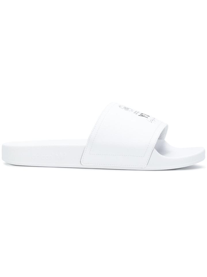 Y-3 Adilette Slides - White