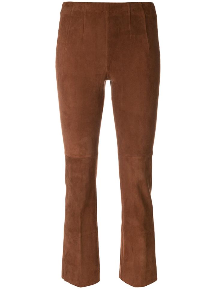 Dorothee Schumacher Straight Cropped Trousers - Brown