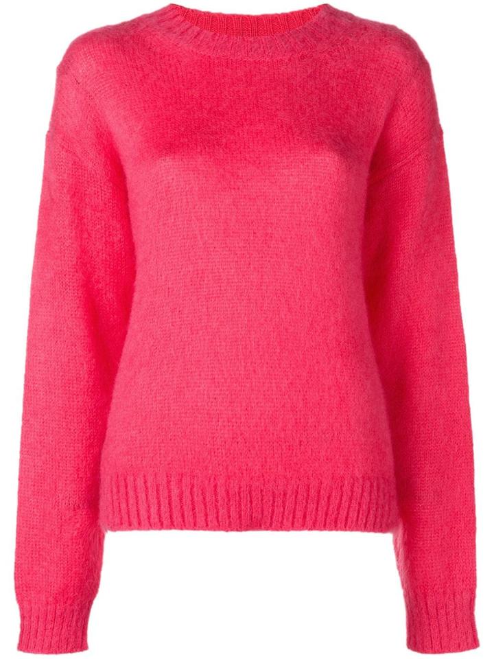 Prada Fuzzy Knit Sweater - Pink & Purple