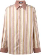 Versace Vintage Striped 'greca' Shirt